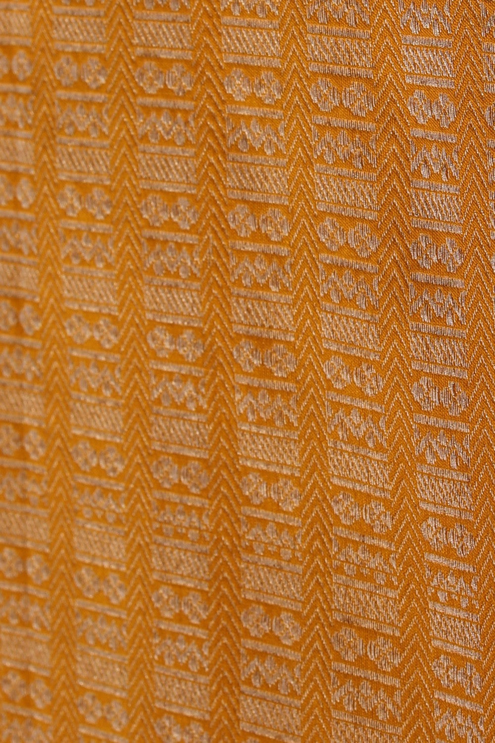 Image of Banarasi Silk Mustard Saree