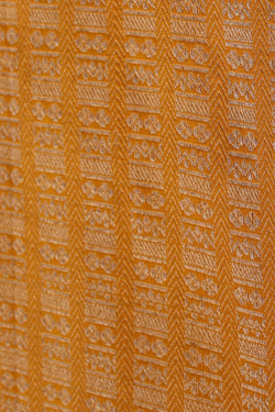 Image of Banarasi Silk Mustard Saree