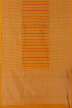 Image of Banarasi Silk Mustard Saree