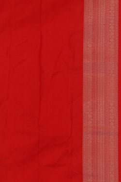 Image of Banarasi Silk Red Saree