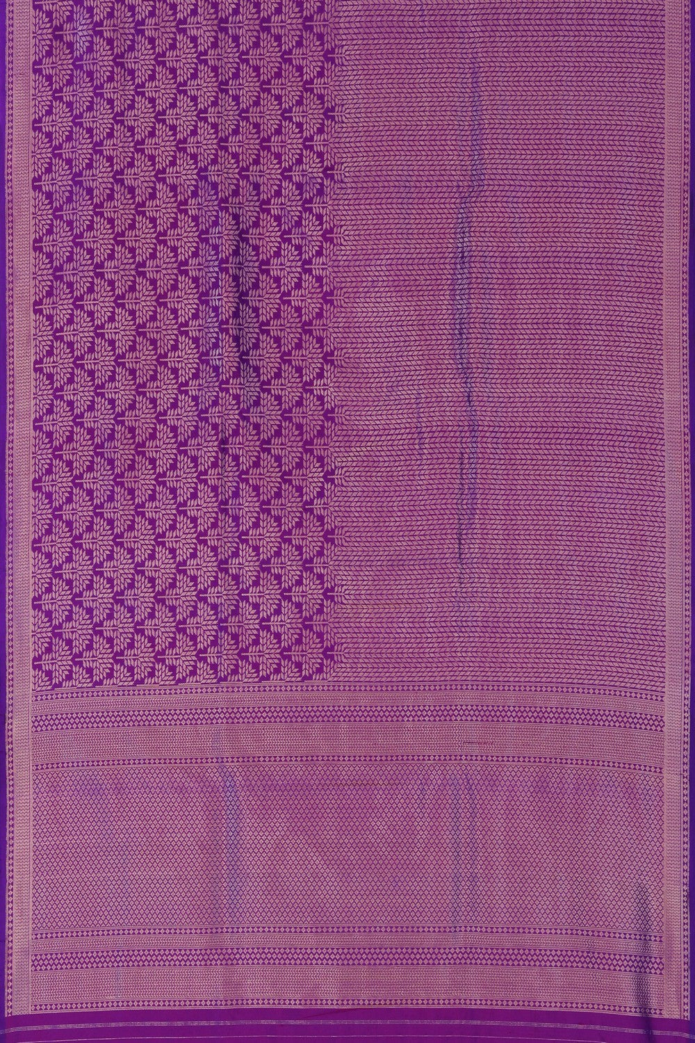 Image of Banarasi Silk Purple Saree