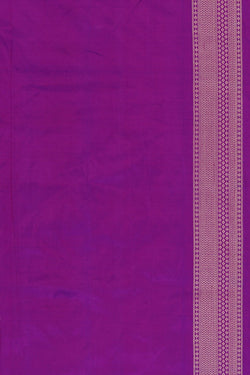 Image of Banarasi Silk Purple Saree