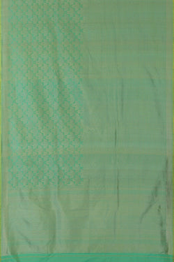 Image of Banarasi Silk Aqua Green Saree