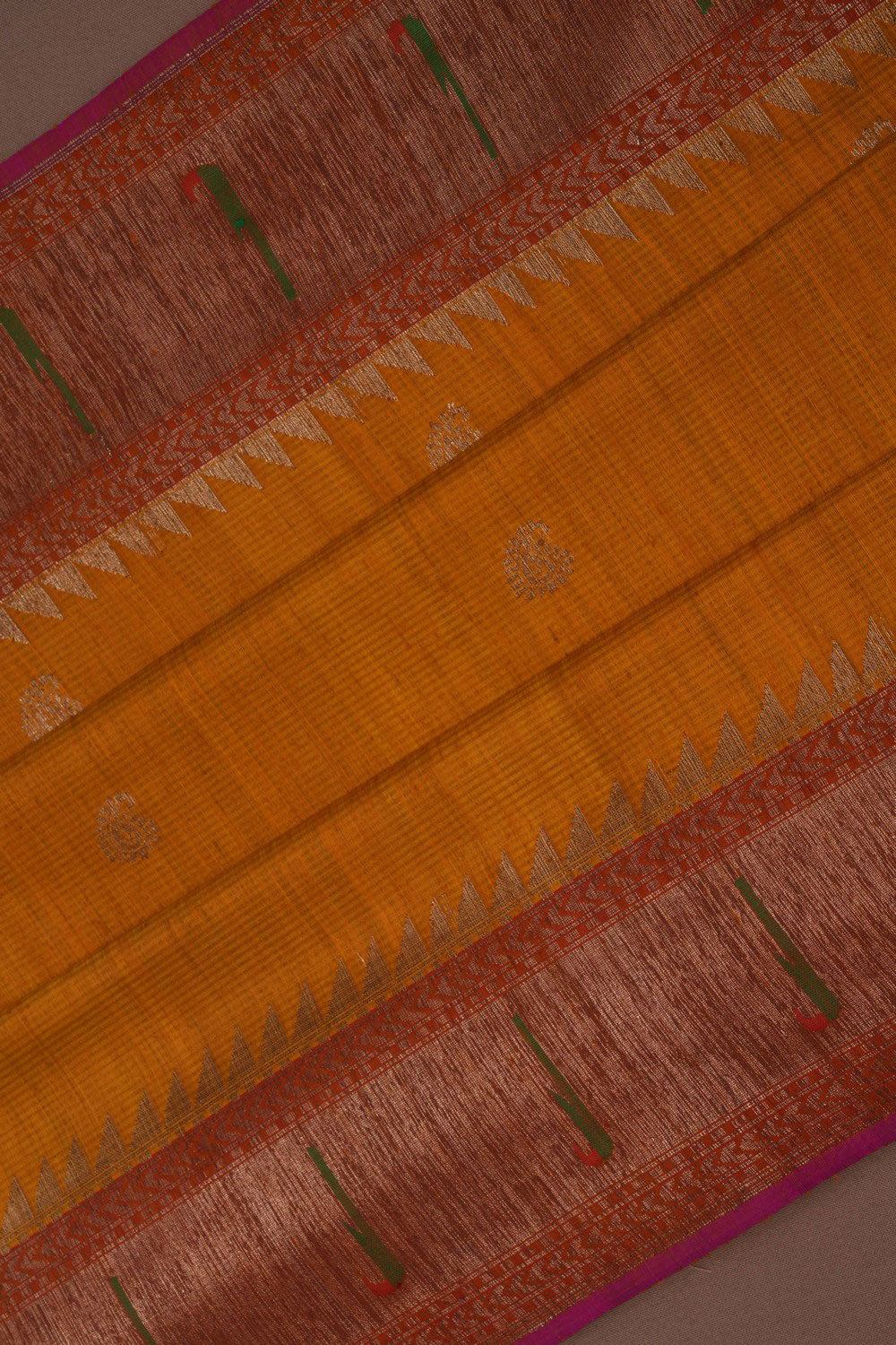 Banarasi Dupion Silk Mustard Saree