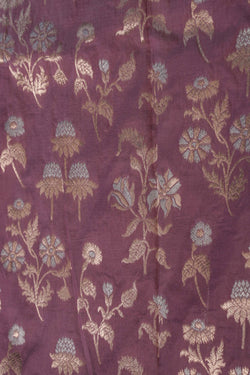Image of Banarasi Katan Silk Purple Saree