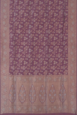 Image of Banarasi Katan Silk Purple Saree