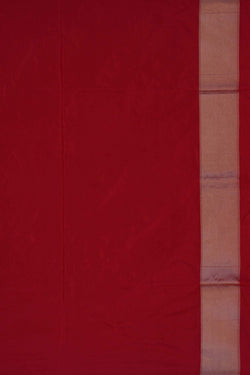 Image of Banarasi Katan Silk Red Saree