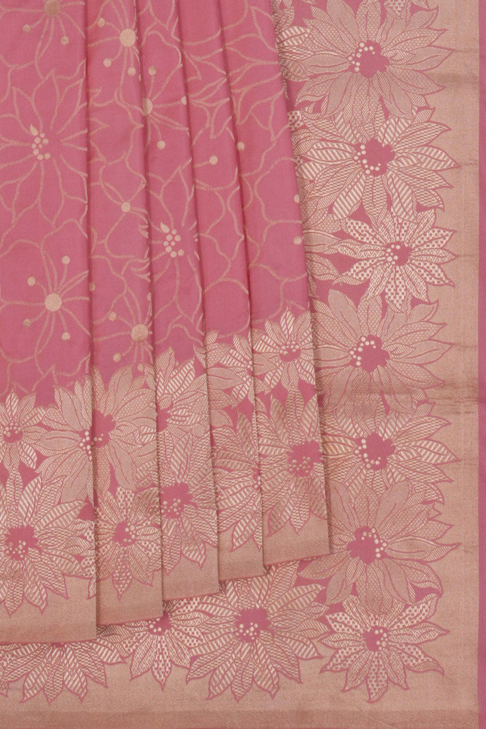 Image of Banarasi Katan Silk Pink Saree