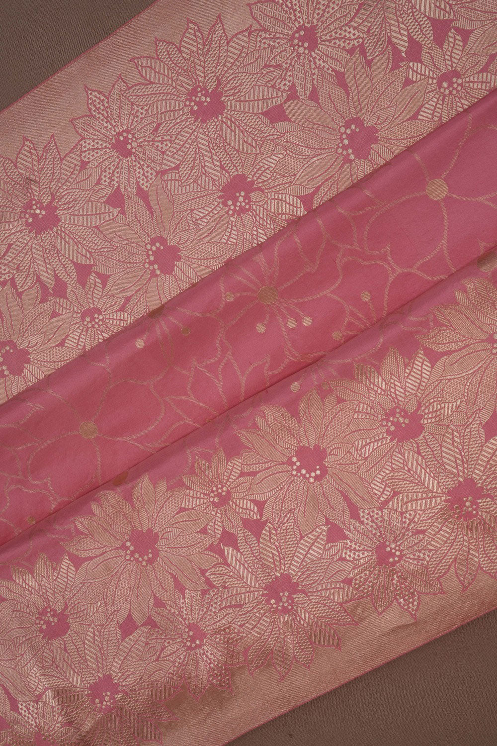 Image of Banarasi Katan Silk Pink Saree