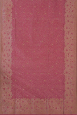 Image of Banarasi Katan Silk Pink Saree