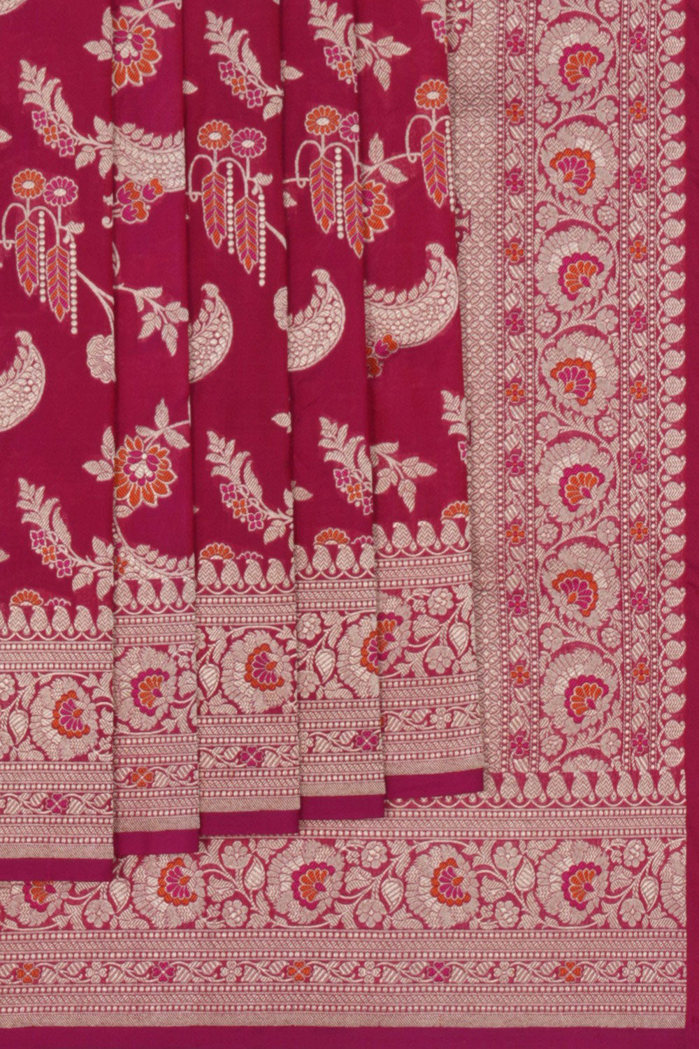 Banarasi Katan Silk Pink Saree