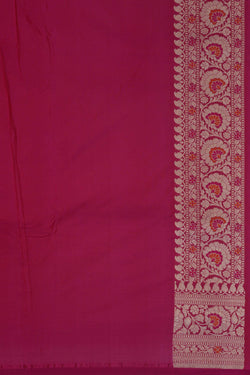 Image of Banarasi Katan Silk Pink Saree