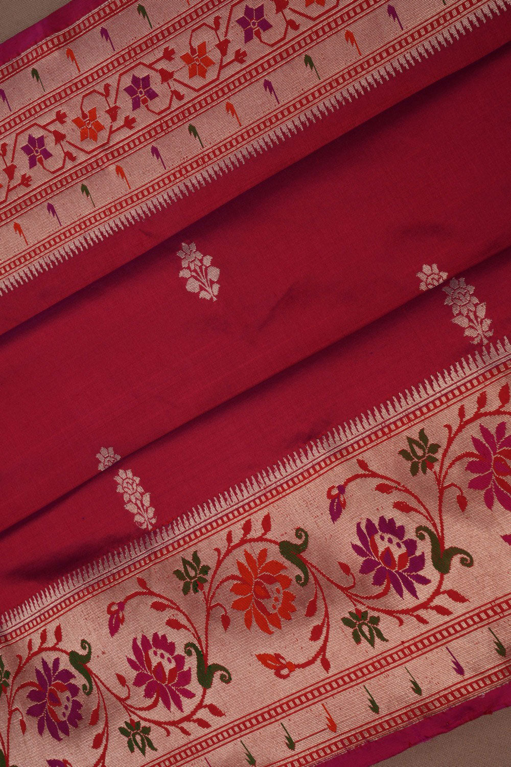 Banarasi Katan Silk Plum Pink Saree