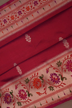 Image of Banarasi Katan Silk Plum Pink Saree