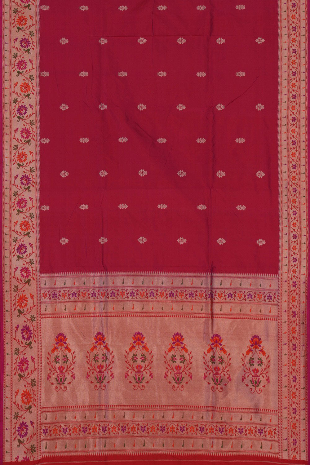 Banarasi Katan Silk Plum Pink Saree