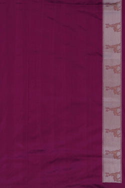 Image of Banarasi Katan Silk Violet Saree