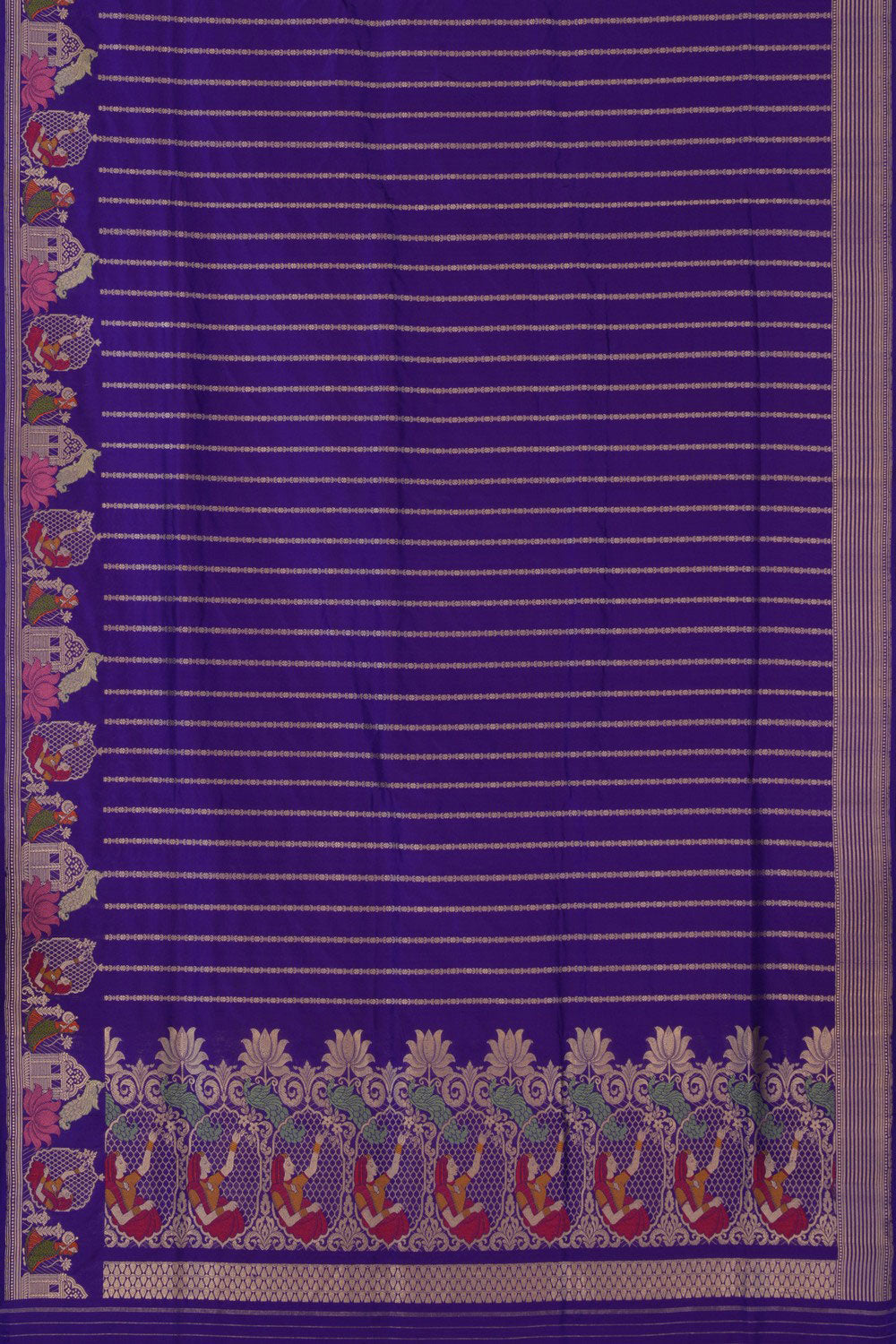 Image of Banarasi Katan Silk Purple Saree