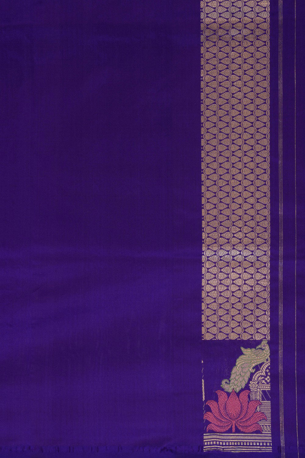 Image of Banarasi Katan Silk Purple Saree