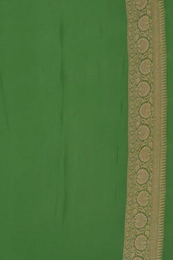 Image of Banarasi Georgette Vibrant Green Saree