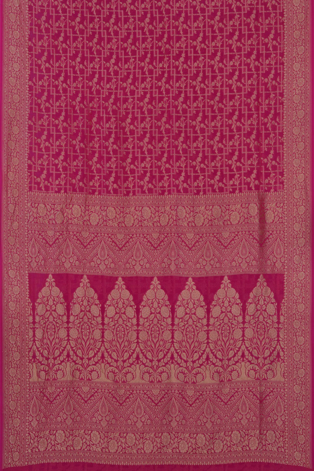 Banarasi Georgette Pink Saree