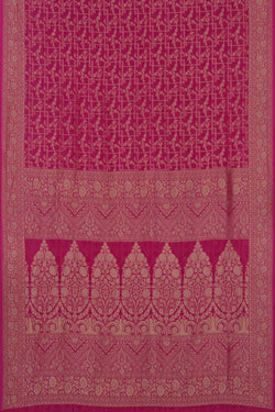 Image of Banarasi Georgette Pink Saree