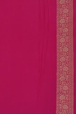 Image of Banarasi Georgette Pink Saree
