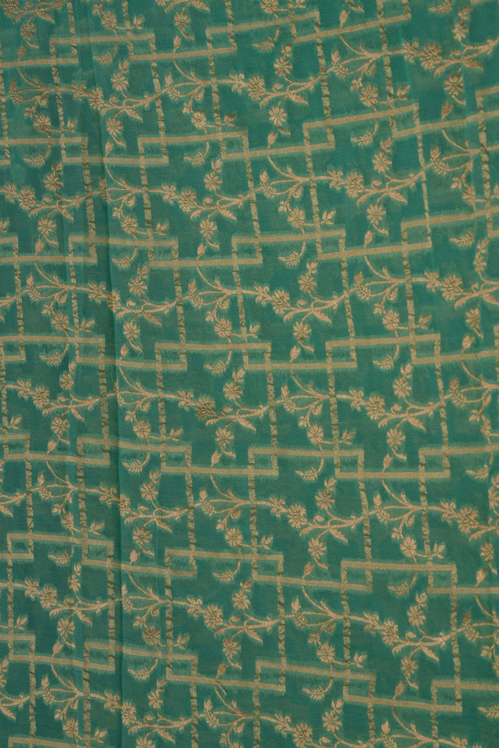 Image of Banarasi Georgette Sea Blue Saree