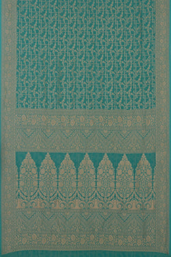 Image of Banarasi Georgette Sea Blue Saree