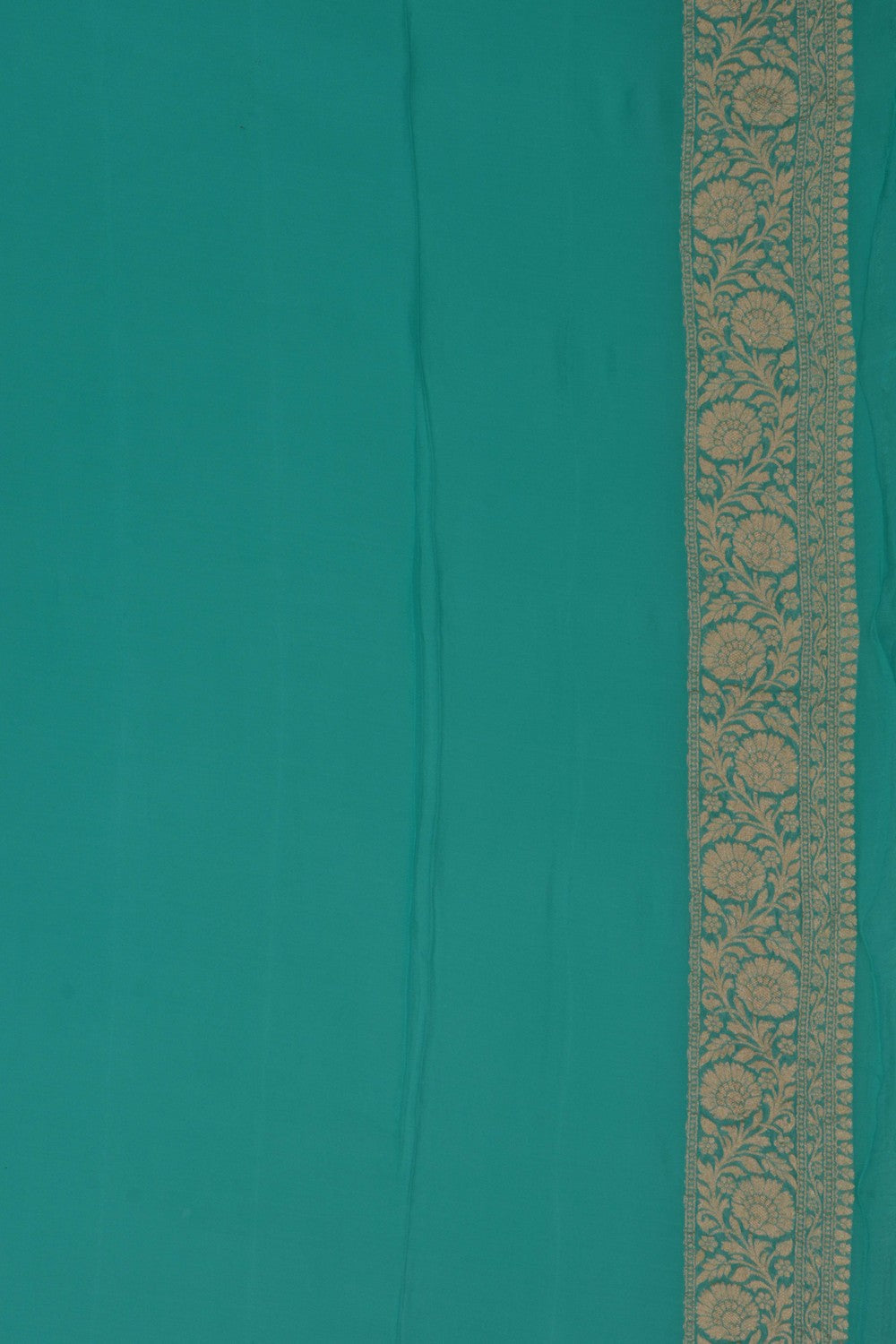 Image of Banarasi Georgette Sea Blue Saree