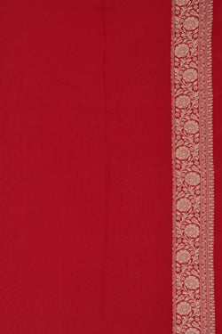 Image of Banarasi Georgette Red Saree