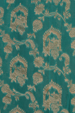 Image of Banarasi Georgette Sea Green Saree