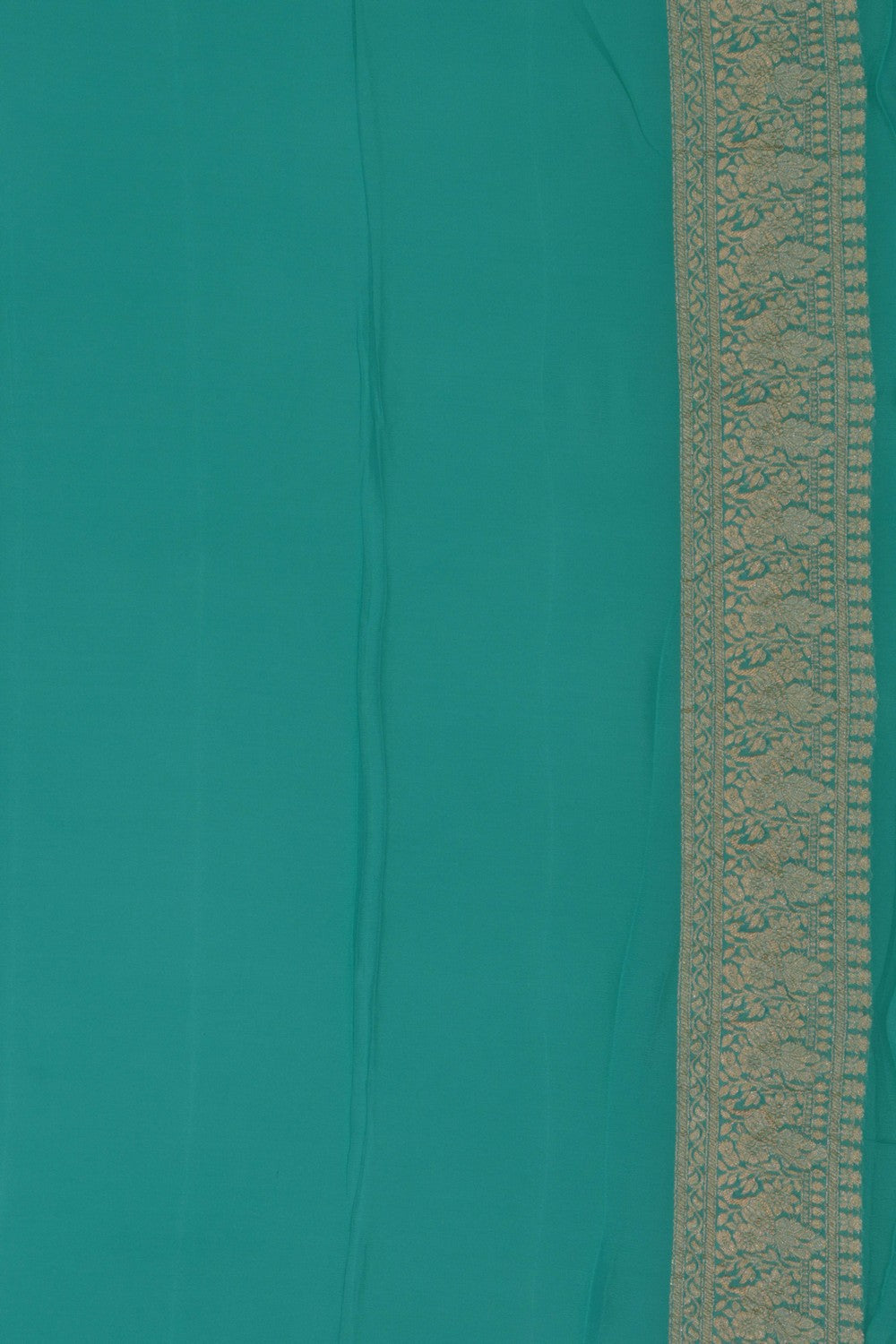 Image of Banarasi Georgette Sea Green Saree