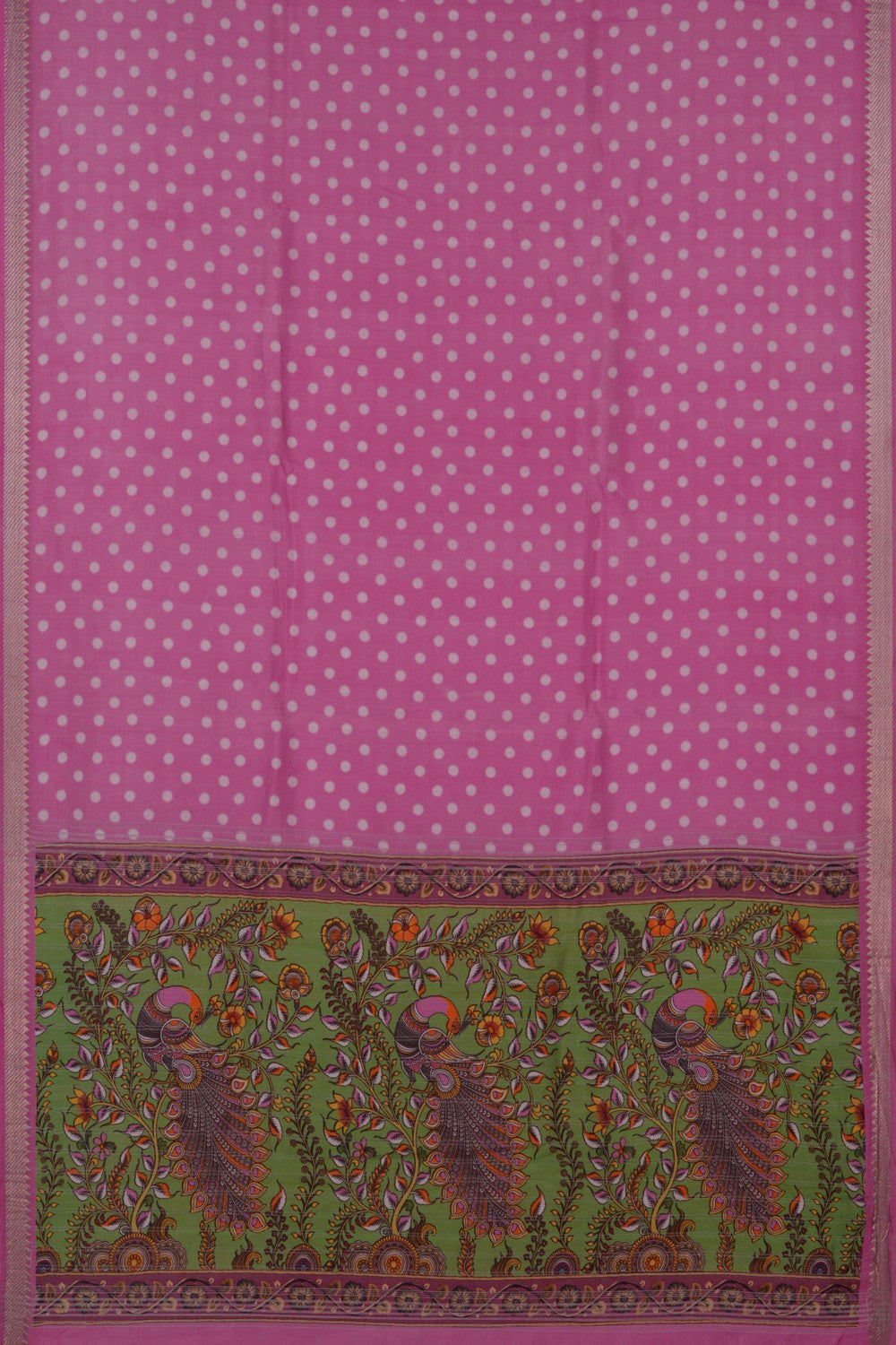 Mangalgiri Silk Pink Saree