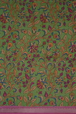 Image of Mangalgiri Silk Pink Saree