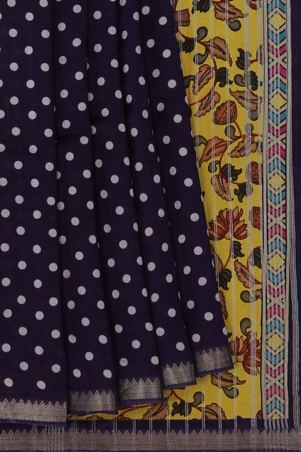 Mangalgiri Silk Purple Saree
