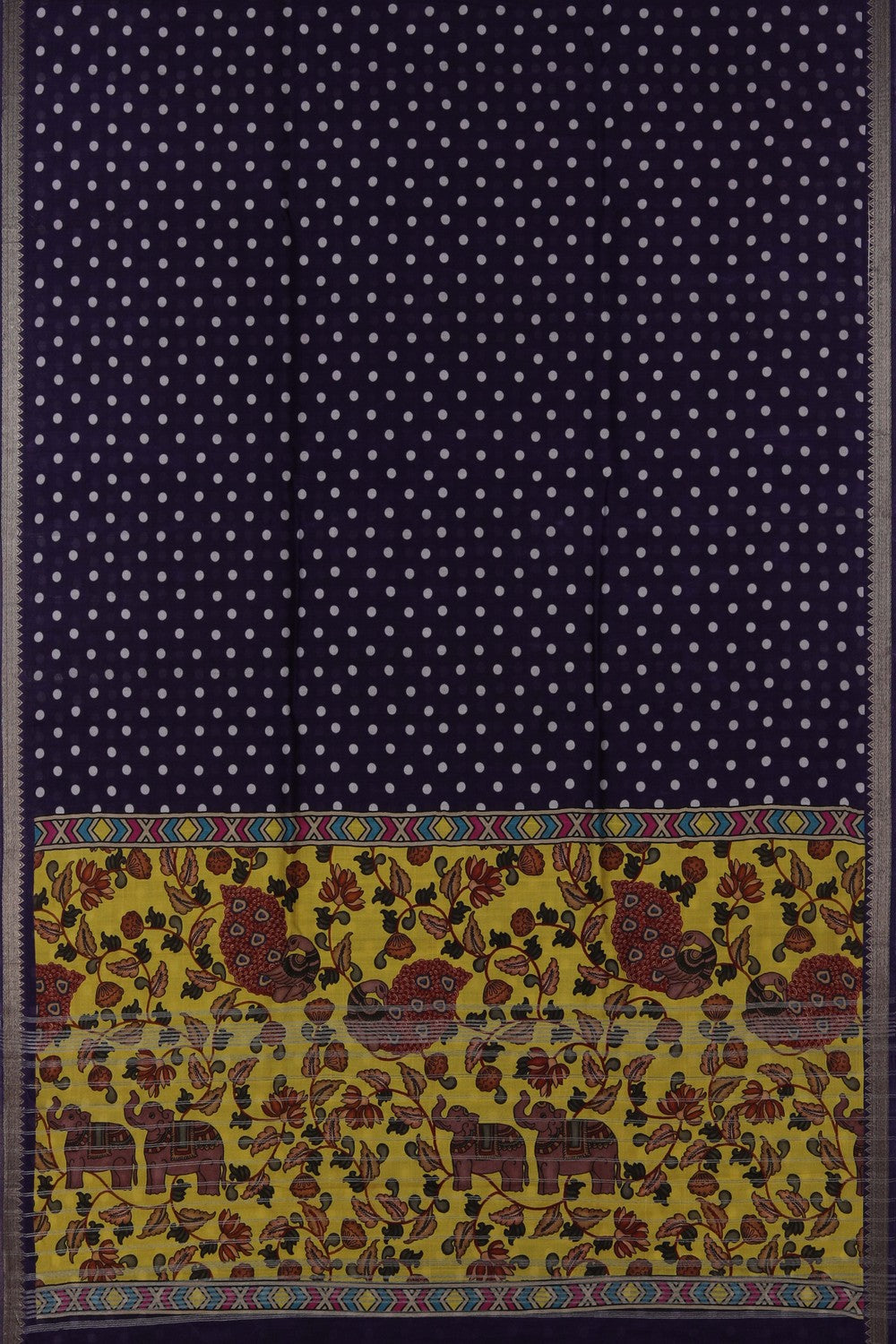 Mangalgiri Silk Purple Saree