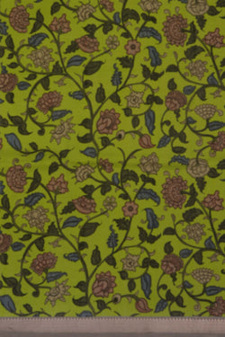Image of Mangalgiri Silk Grey Saree