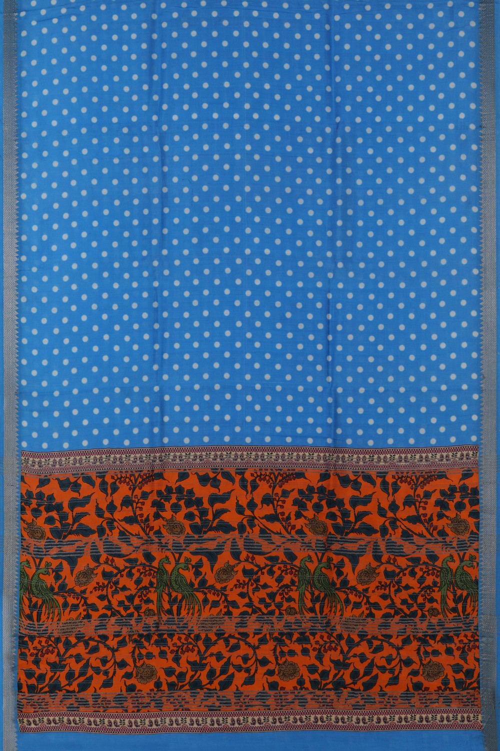 Mangalgiri Silk Blue Saree