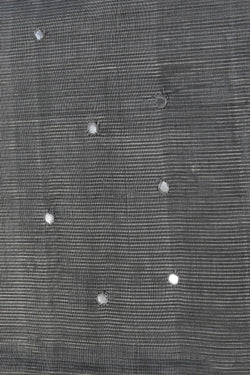 Image of Mangalgiri Silk Grey Saree