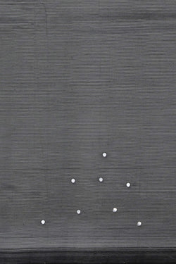 Image of Mangalgiri Silk Grey Saree