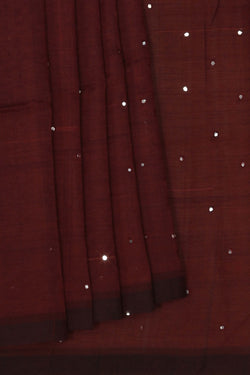 Image of Mangalgiri Silk Maroon Saree