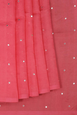Image of Mangalgiri Silk Pink Saree