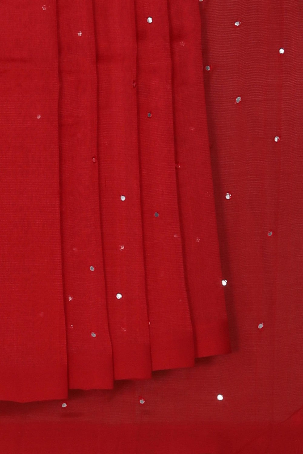 Mangalgiri Silk Red Saree