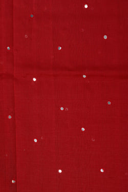 Image of Mangalgiri Silk Red Saree