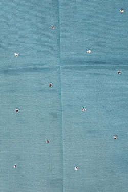 Image of Mangalgiri Silk Blue Saree