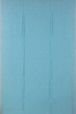 Image of Mangalgiri Silk Blue Saree