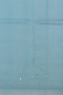Image of Mangalgiri Silk Blue Saree