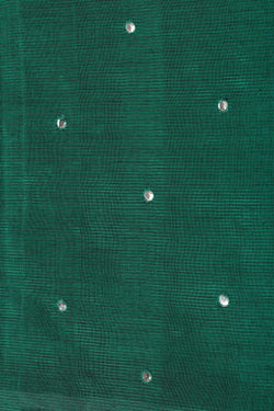 Image of Mangalgiri Silk Teal Green Saree