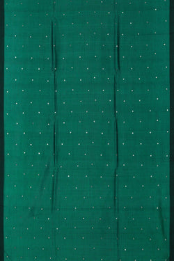 Image of Mangalgiri Silk Teal Green Saree