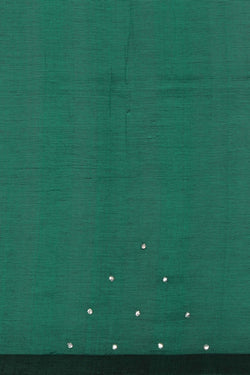 Image of Mangalgiri Silk Teal Green Saree